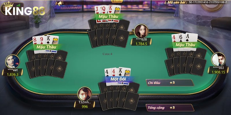 Cac loai game bai King88 pho bien Mau Binh