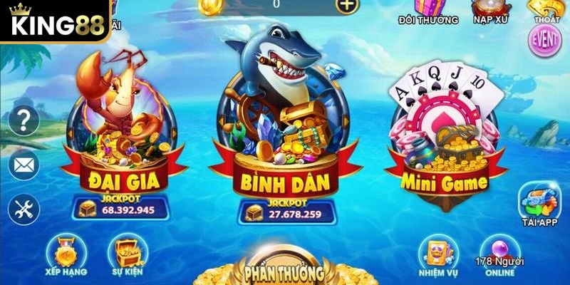 Ban ca Jackpot la loai game rat duoc yeu thich tai King88